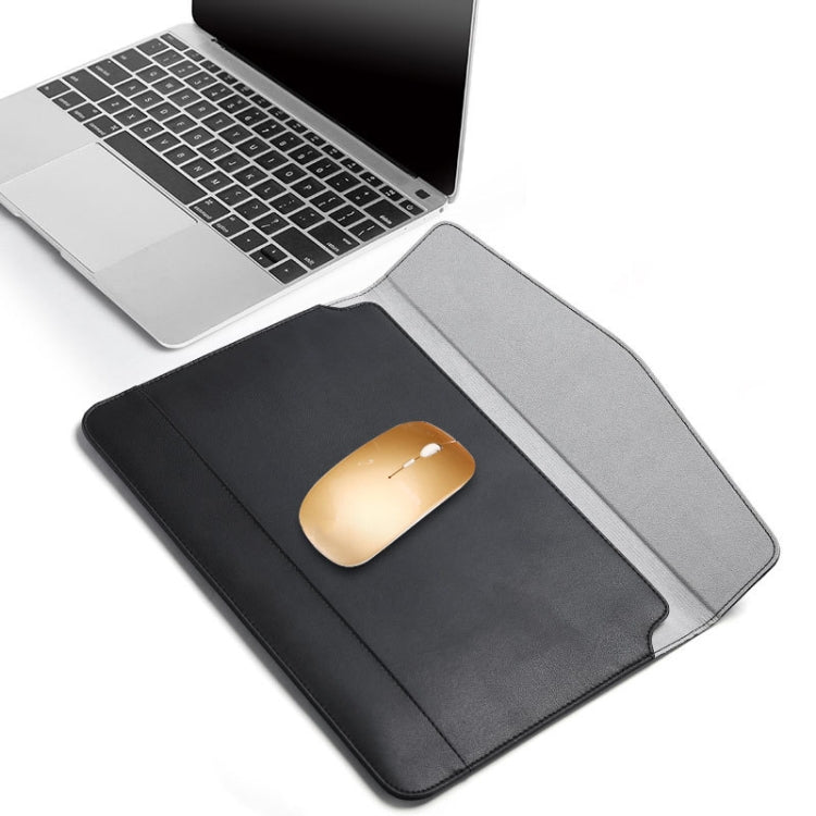 Horizontal  Embossed Notebook Liner Bag Ultra-Thin Magnetic Holster, Applicable Model: 11 -12 inch(Gray) - 10 - 11 inch by PMC Jewellery | Online Shopping South Africa | PMC Jewellery | Buy Now Pay Later Mobicred