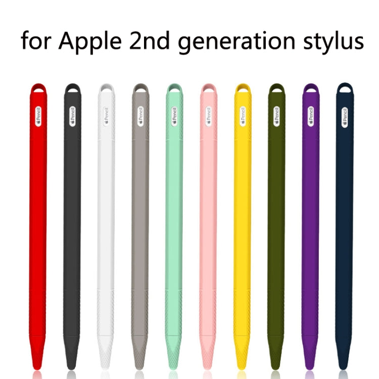 5 PCS Stylus Silicone Protective Case For Apple Pencil 2(Red) - Pencil Accessories by PMC TechLife | Online Shopping South Africa | PMC TechLife