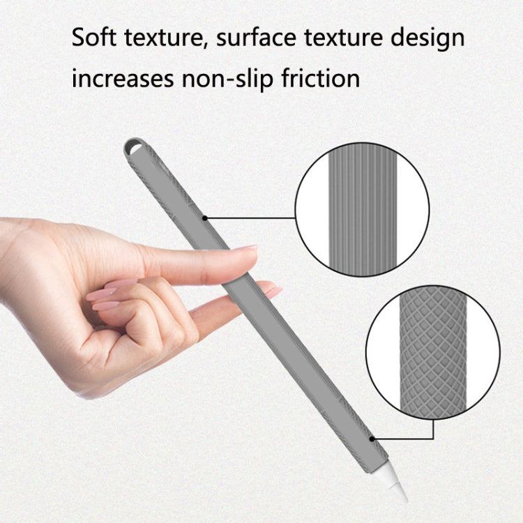 5 PCS Stylus Silicone Protective Case For Apple Pencil 2(Red) - Pencil Accessories by PMC TechLife | Online Shopping South Africa | PMC TechLife