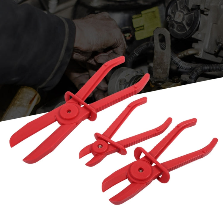 3 PCS/Set Car Nylon Hose Clamp Tool Set Brake Fuel Water Line Clamp Plier(Red) - free shipping - PMC TechLife - Order now!