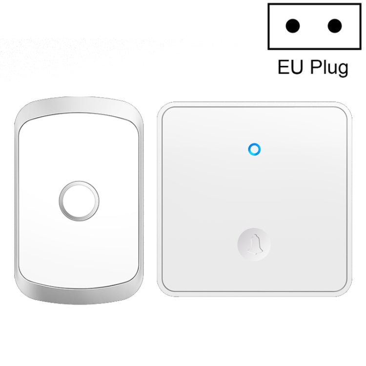 CACAZI FA50 1 For 1 Push-button Self-generating Wireless Doorbell, Plug:EU Plug(White) - free shipping - PMC TechLife - Order now!