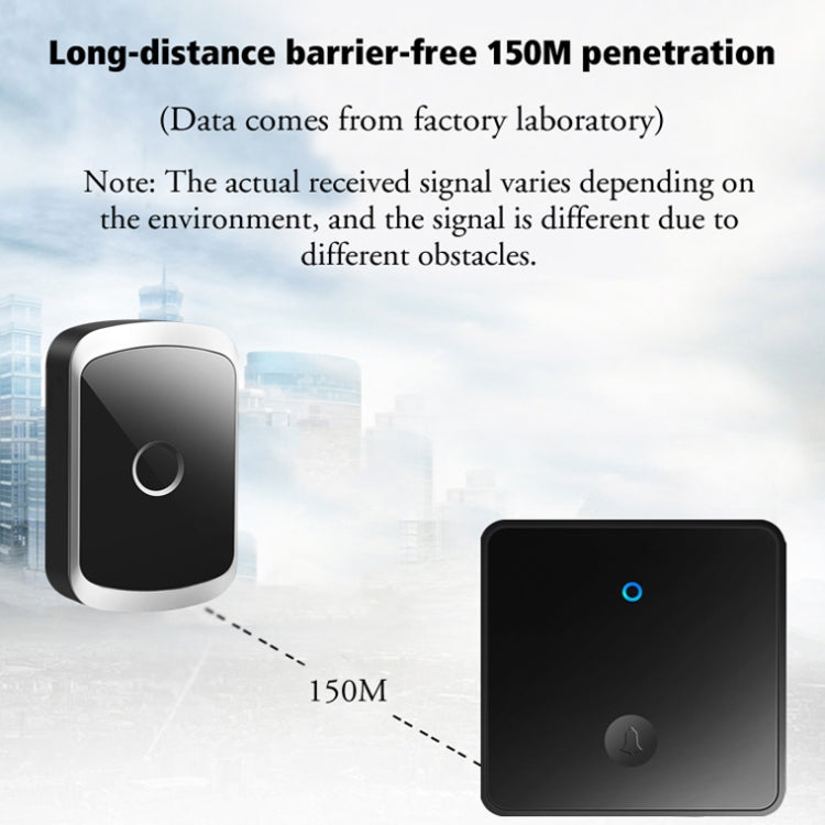 CACAZI FA50 1 For 1 Push-button Self-generating Wireless Doorbell, Plug:UK Plug(Gold) - free shipping - PMC TechLife - Order now!