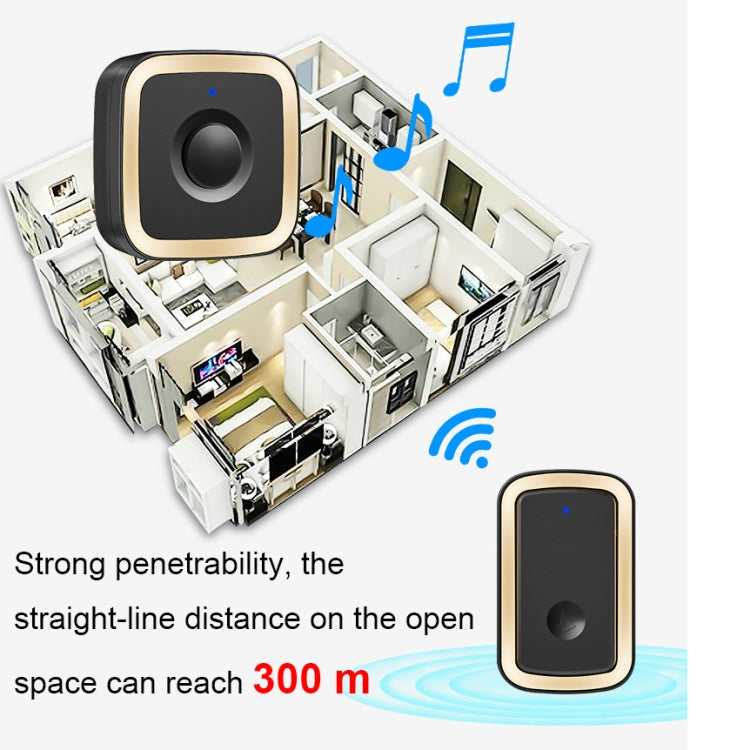 CACAZI A58 1 For 1 Smart Wireless Doorbell without Battery, Plug:UK Plug(Silver) - Wireless Doorbell by CACAZI | Online Shopping South Africa | PMC TechLife