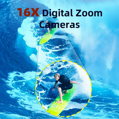 WDC901 3.5m Waterproof 48MP HD Dual Screen Outdoor Sports Digital Camera UK Plug(Blue) - Children Cameras by PMC Jewellery | Online Shopping South Africa | PMC Jewellery | Buy Now Pay Later Mobicred