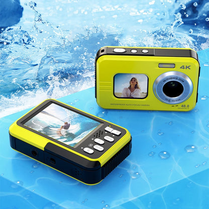 WDC901 3.5m Waterproof 48MP HD Dual Screen Outdoor Sports Digital Camera UK Plug(Blue) - Children Cameras by PMC Jewellery | Online Shopping South Africa | PMC Jewellery | Buy Now Pay Later Mobicred