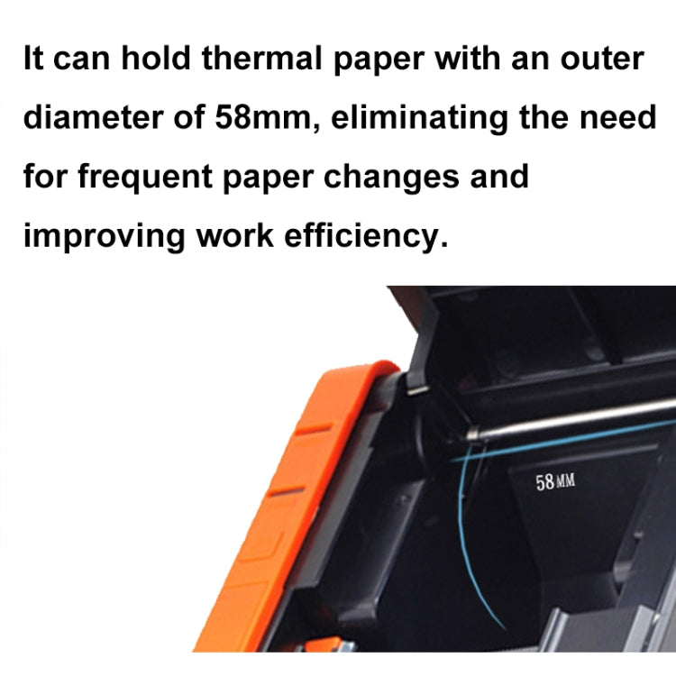 Xprinter XP-T58L 58mm Supermarket Cashier Receipt Thermal Printer, Spec: USB Port(UK Plug) - free shipping - PMC TechLife - Order now!