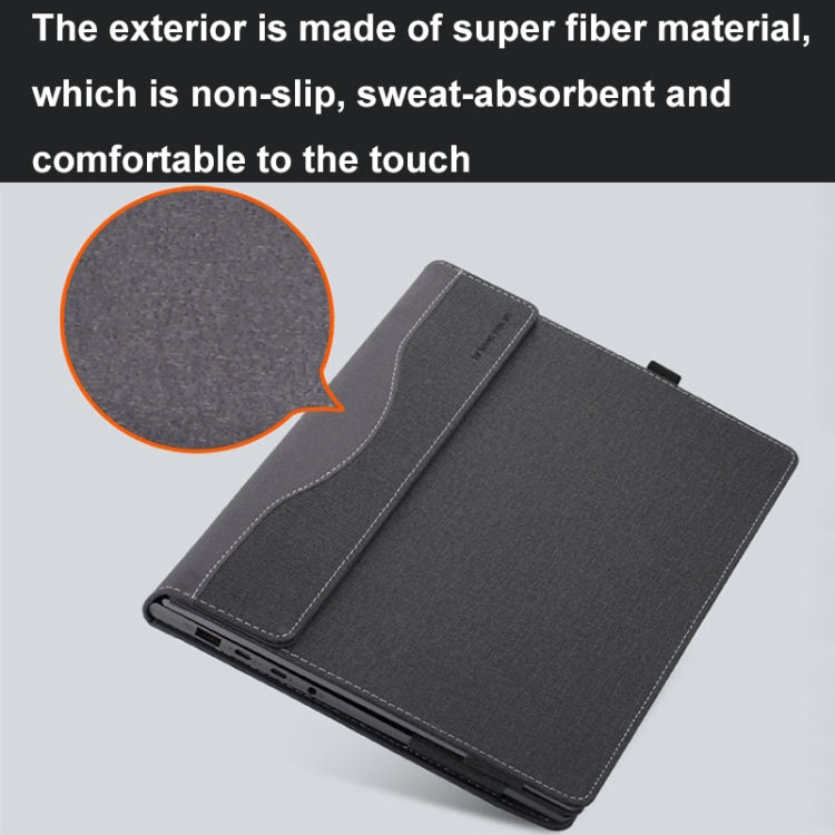 For Samsung Galaxy Book 3 Pro 360 16 Inch Leather Laptop Anti-Fall Protective Case(Dark Blue) - 15.6 - 17 inch by PMC TechLife | Online Shopping South Africa | PMC TechLife
