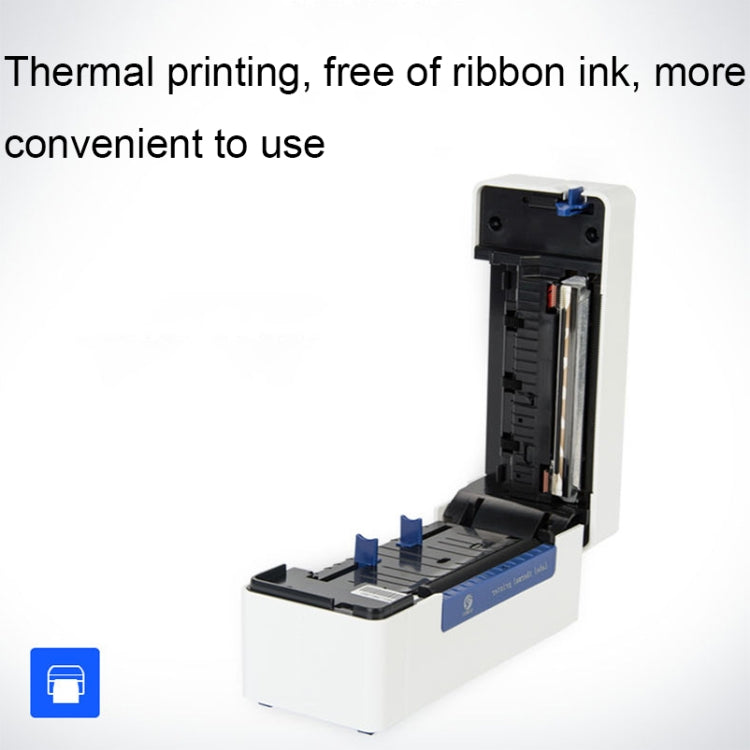 QIRUI 104mm Express Order Printer Thermal Self-adhesive Label Printer, Style:QR-488(UK Plug) - Printer by PMC TechLife | Online Shopping South Africa | PMC TechLife | Buy Now Pay Later Mobicred