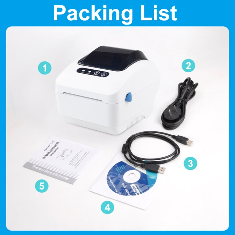 Xprinter XP-320B 80mm Thermal Barcode Supermarket Cashier Label Printer, Spec: USB+Bluetooth(US Plug) - Printer by Xprinter | Online Shopping South Africa | PMC Jewellery | Buy Now Pay Later Mobicred