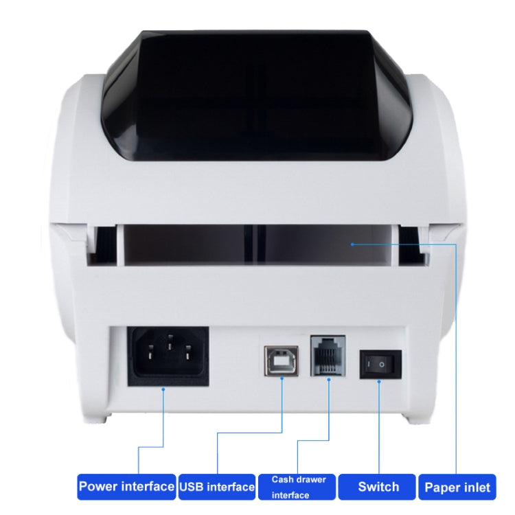 Xprinter XP-320B 80mm Thermal Barcode Supermarket Cashier Label Printer, Spec: USB(EU Plug) - free shipping - PMC TechLife - Order now!