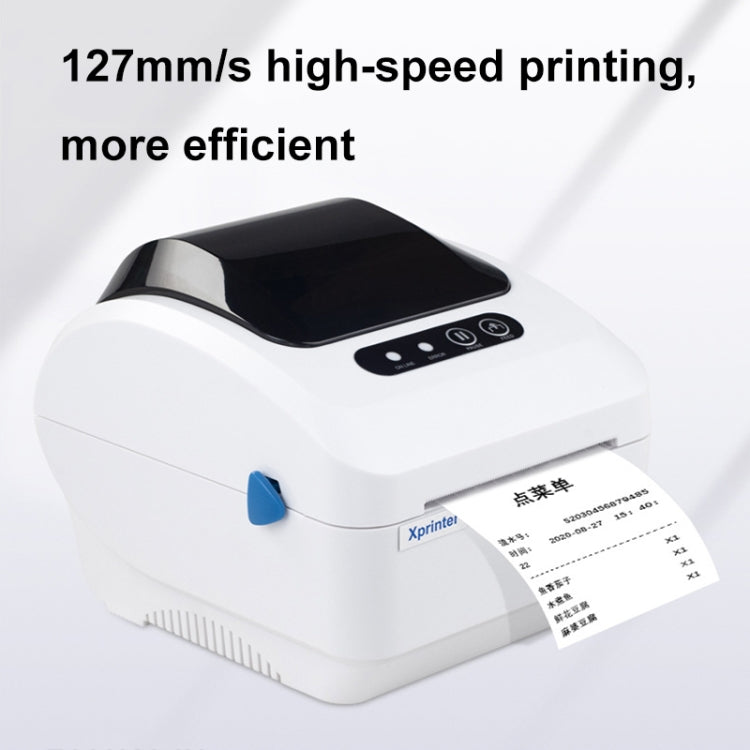 Xprinter XP-320B 80mm Thermal Barcode Supermarket Cashier Label Printer, Spec: USB+Bluetooth(UK Plug) - Printer by Xprinter | Online Shopping South Africa | PMC Jewellery | Buy Now Pay Later Mobicred