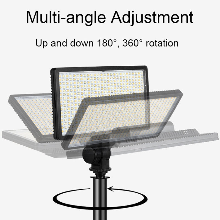 600 LEDs Stepless Adjustable Live Fill Lamp Reversible Photography Soft Light, Spec: 10 inch(EU Plug) - free shipping - PMC TechLife - Order now!