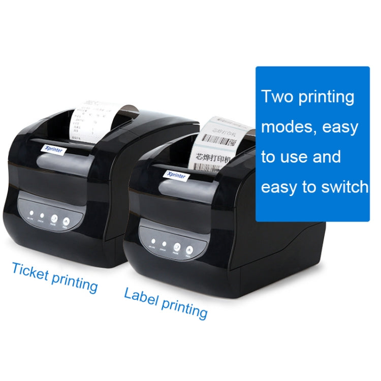 Xprinter XP-365B 80mm Thermal Label Printer Clothing Tag Supermarket Barcode Printer, Plug: UK Plug(Bluetooth Version) - free shipping - PMC TechLife - Order now!
