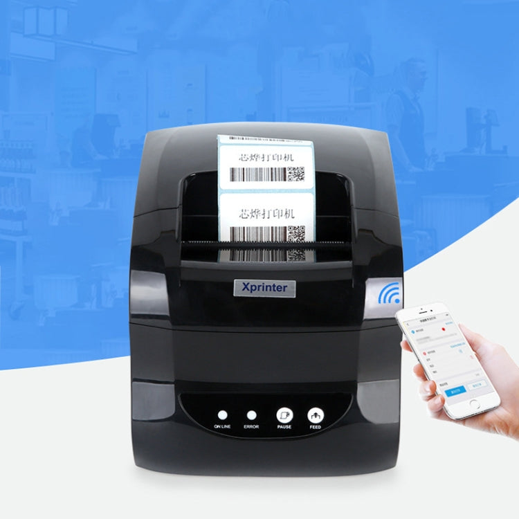 Xprinter XP-365B 80mm Thermal Label Printer Clothing Tag Supermarket Barcode Printer, Plug: AU Plug(Bluetooth Version) - free shipping - PMC TechLife - Order now!