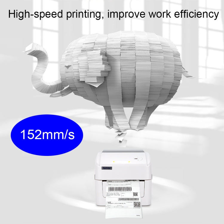 Xprinter XP-420B 108mm Express Order Printer Thermal Label Printer, Style:USB+Bluetooth(AU Plug) - free shipping - PMC TechLife - Order now!