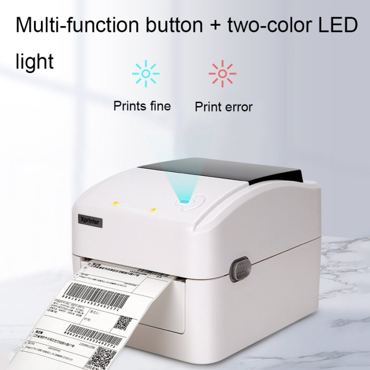 Xprinter XP-420B 108mm Express Order Printer Thermal Label Printer, Style:USB+LAN Port(US Plug) - free shipping - PMC TechLife - Order now!