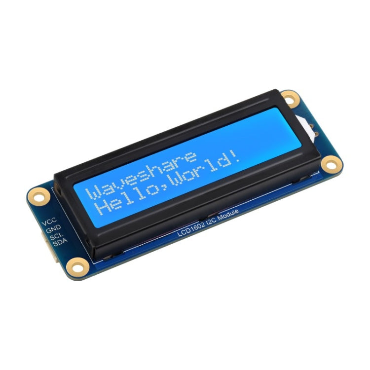 Waveshare 23991 LCD1602 I2C Module, White with Blue Background, 16x2 Characters, 3.3V/5V - Modules Expansions Accessories by Waveshare | Online Shopping South Africa | PMC Jewellery | Buy Now Pay Later Mobicred