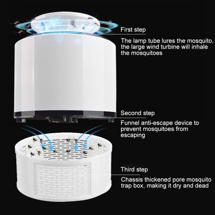 Household Mute Inhalation Photocatalyst USB Physical Mosquito Killer 365-White(USB Direct) - Repellents by PMC TechLife | Online Shopping South Africa | PMC TechLife | Buy Now Pay Later Mobicred