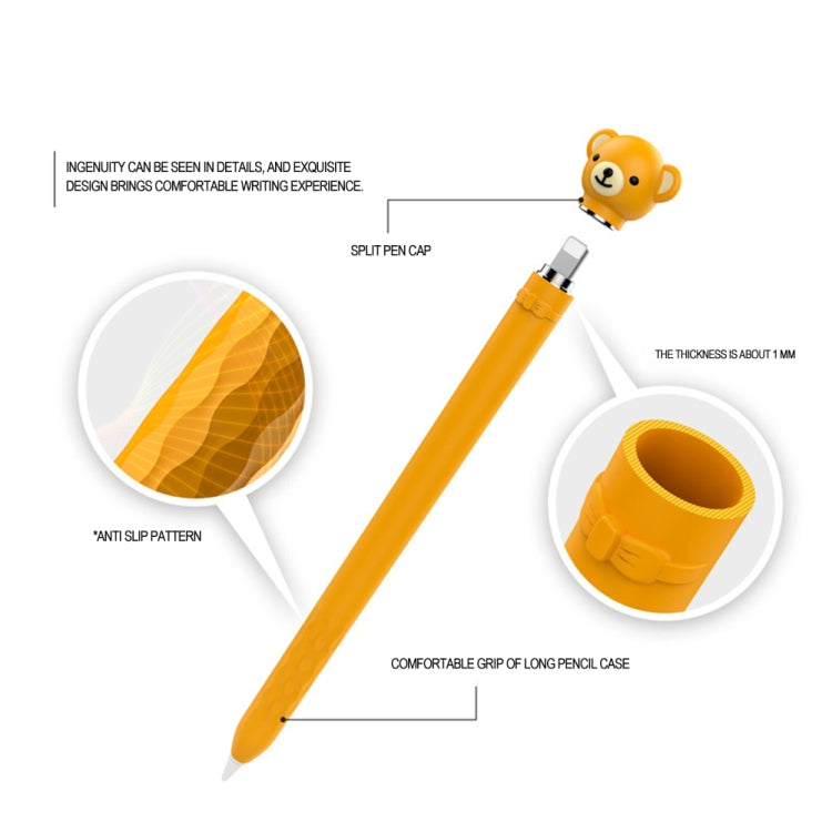Cartoon Silicone Capacitive Pen Non-Slip And Anti-Drop Protective Cover For Apple Pencil 1(Rabbit) - Pencil Accessories by PMc TechLife | Online Shopping South Africa | PMc TechLife | Buy Now Pay Later Mobicred