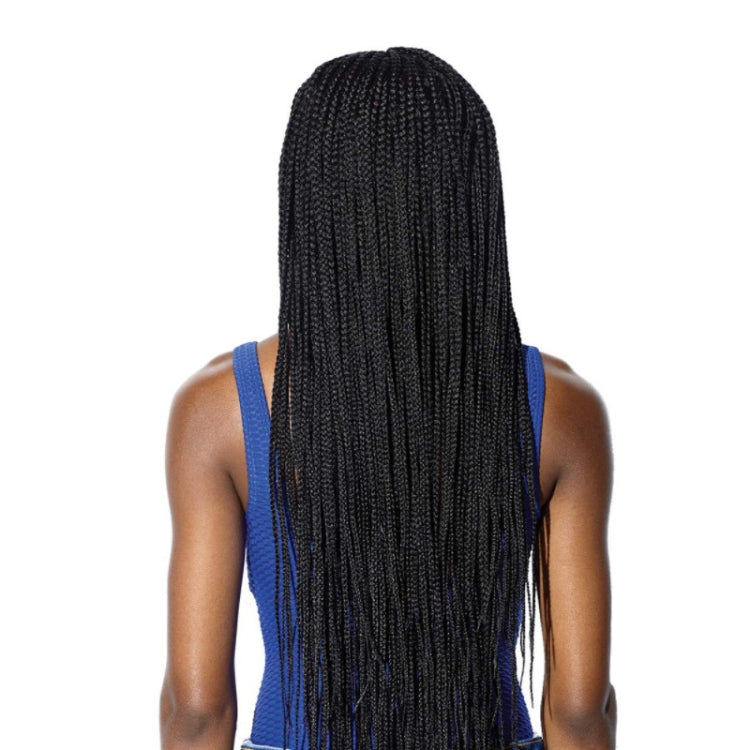 B1104 Long Hair Stretch Mesh Chemical Fiber Headgear Braid Wig(Black) - free shipping - PMC TechLife - Order now!