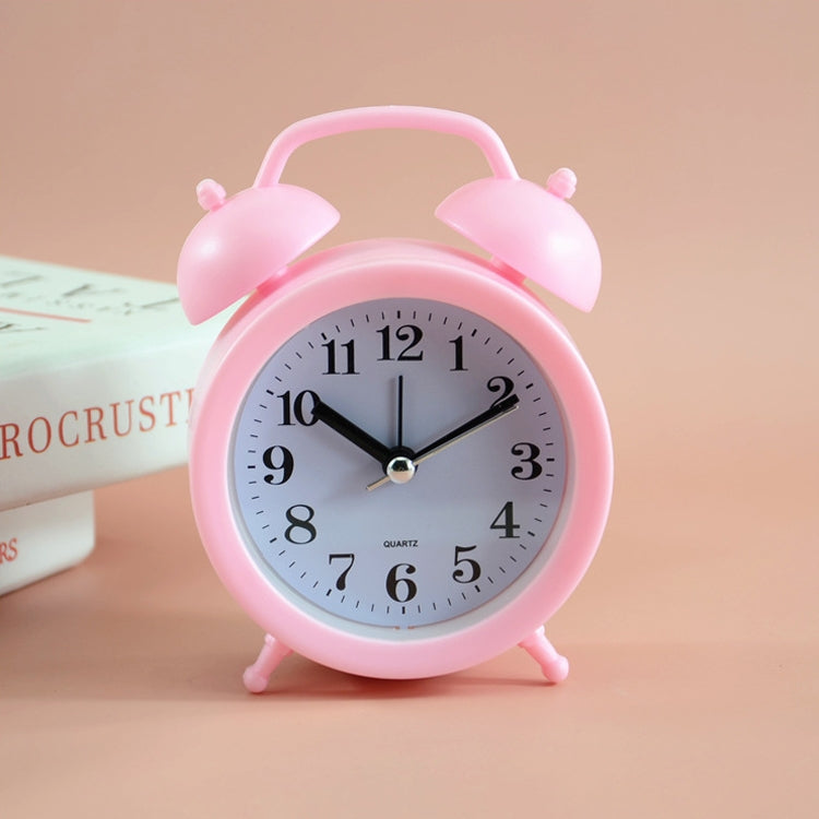 2 PCS Student Bed Small Alarm Clock Desk Alarm Clock(Pink) - Alarm Clocks by PMc TechLife | Online Shopping South Africa | PMc TechLife | Buy Now Pay Later Mobicred