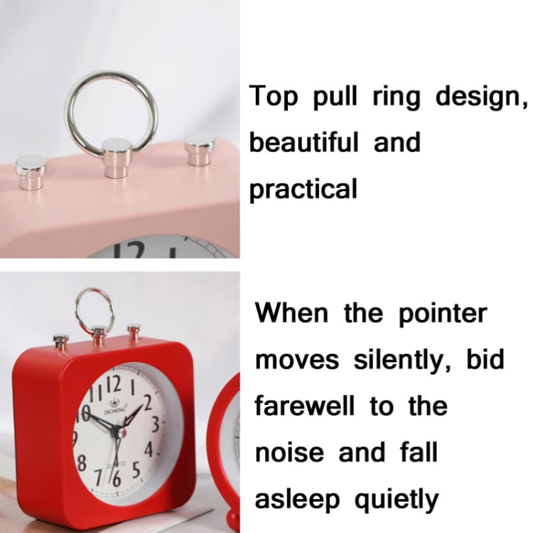 Lazy Silent Small Alarm Clock Office Home Desktop Clock(Pink) - Alarm Clocks by PMc TechLife | Online Shopping South Africa | PMc TechLife | Buy Now Pay Later Mobicred