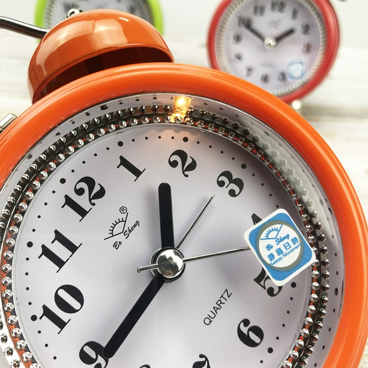 3 Inch Metal Bell Alarm Clock With Night Light Student Bedside Fashion Clock(Blue) - Alarm Clocks by PMc TechLife | Online Shopping South Africa | PMc TechLife | Buy Now Pay Later Mobicred