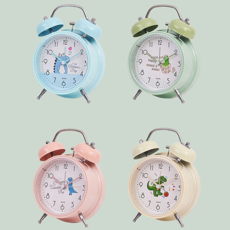 Student Cute Style Bell Alarm Clock Bedside Mute Clock With Light Specification��� Y35 4 Inch (Blue) - Alarm Clocks by PMc TechLife | Online Shopping South Africa | PMc TechLife | Buy Now Pay Later Mobicred
