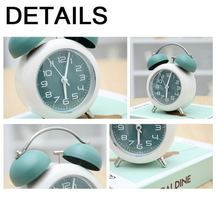 Bedroom Desktop Metal Digital Mechanical Alarm Clock Living Room Silent Clock With Night Light(Blue) - Alarm Clocks by PMc TechLife | Online Shopping South Africa | PMc TechLife | Buy Now Pay Later Mobicred