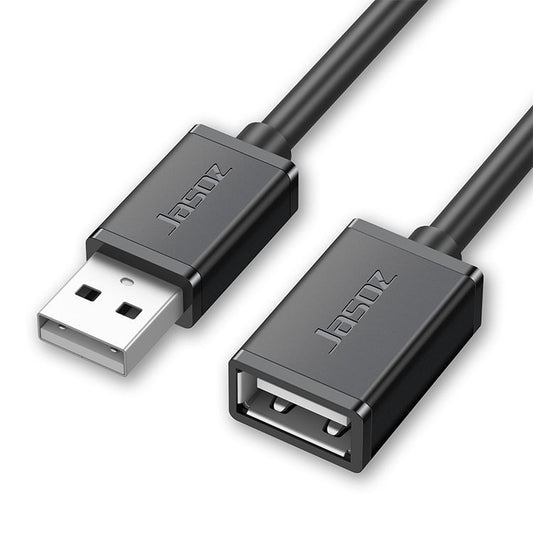 Jasoz USB Male to Female Oxygen-Free Copper Core Extension Data Cable, Colour: Black 8m - USB Cable by PMC Jewellery | Online Shopping South Africa | PMC Jewellery | Buy Now Pay Later Mobicred