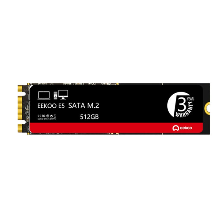 Eekoo E5 M.2 SATA Solid State Drives for Desktops / Laptops, Capacity: 512G - External Solid State Drives by eekoo | Online Shopping South Africa | PMC Jewellery | Buy Now Pay Later Mobicred