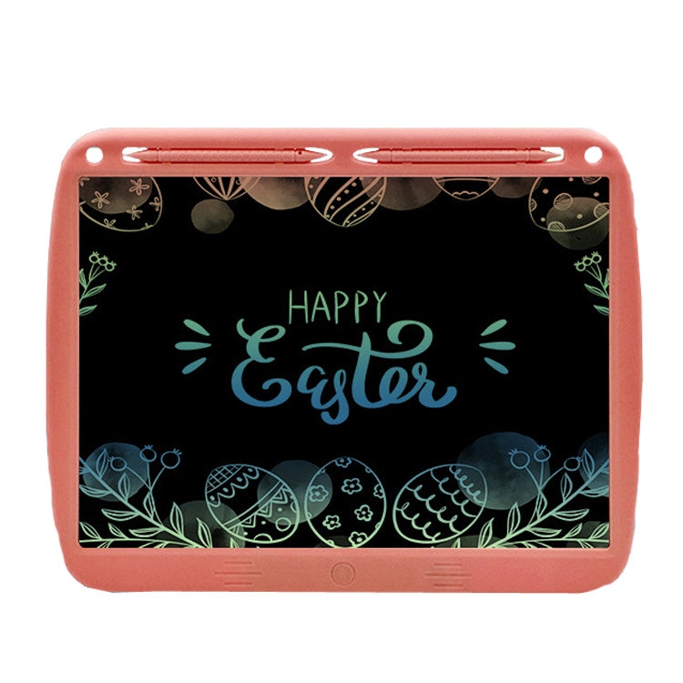 15inch Charging Tablet Doodle Message Double Writing Board LCD Children Drawing Board, Specification: Colorful Lines (Pink) -  by PMC TechLife | Online Shopping South Africa | PMC TechLife | Buy Now Pay Later Mobicred