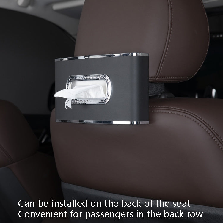 Car Clock Tissue Box Multi-Function Vehicle Instrument Table Paper Towel Box, Style: With Clock (Mocha Brown) - Tissue Boxes by PMC TechLife | Online Shopping South Africa | PMC TechLife | Buy Now Pay Later Mobicred