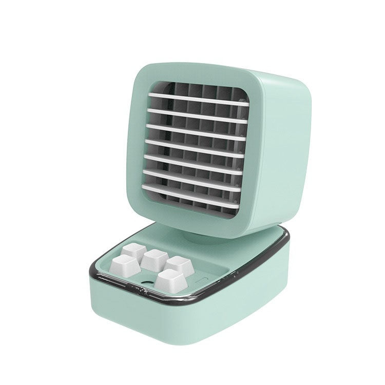 A5 Mini Humidifying Refrigeration Air Conditioning Fan USB Home Desktop Water Cooling Fan(Mint Green) - Electric Fans by PMC Jewellery | Online Shopping South Africa | PMC Jewellery | Buy Now Pay Later Mobicred