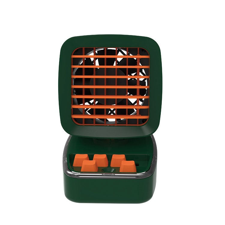 A5 Mini Humidifying Refrigeration Air Conditioning Fan USB Home Desktop Water Cooling Fan(Mint Green) - Electric Fans by PMC TechLife | Online Shopping South Africa | PMC TechLife | Buy Now Pay Later Mobicred