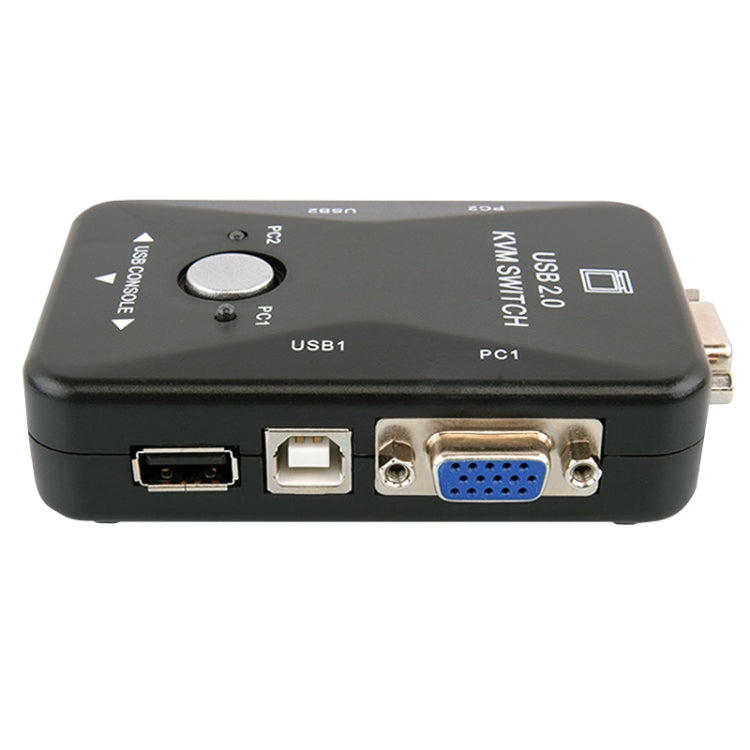 HW1701  2 into 1 out KVM Switcher 2 Port Manual VGA Switch USB With Keyboard Mouse Switching(Black) - Switch by PMC TechLife | Online Shopping South Africa | PMC TechLife | Buy Now Pay Later Mobicred
