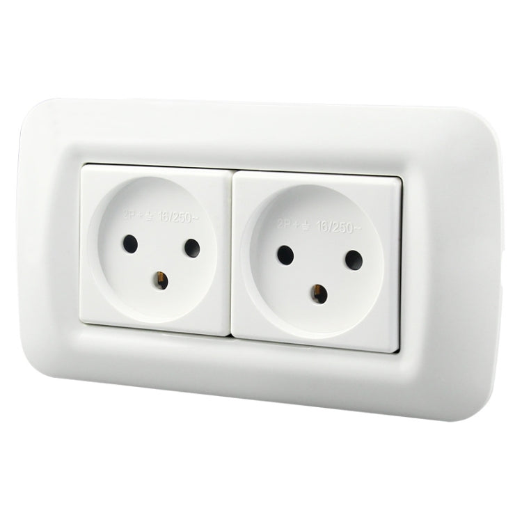 PC Panel Duplex Israel Three-Hole Wall Power Socket(Y Shape Double Plug) -  by PMC TechLife | Online Shopping South Africa | PMC TechLife | Buy Now Pay Later Mobicred