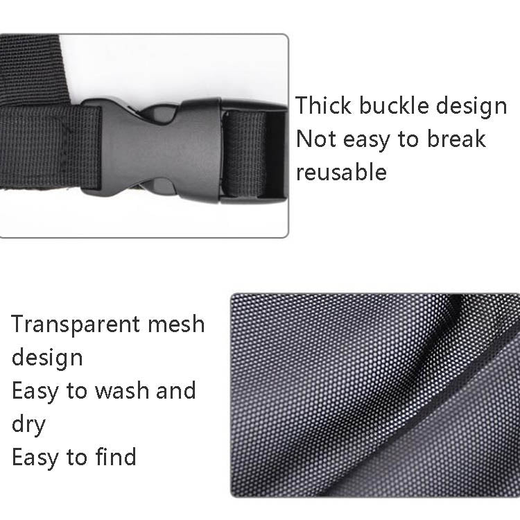 Car Storage Network Pocket Car Roof Seating Room Mesh Folding Hanging Bag, Style: Single Layer(Black) - free shipping - PMC TechLife - Order now!