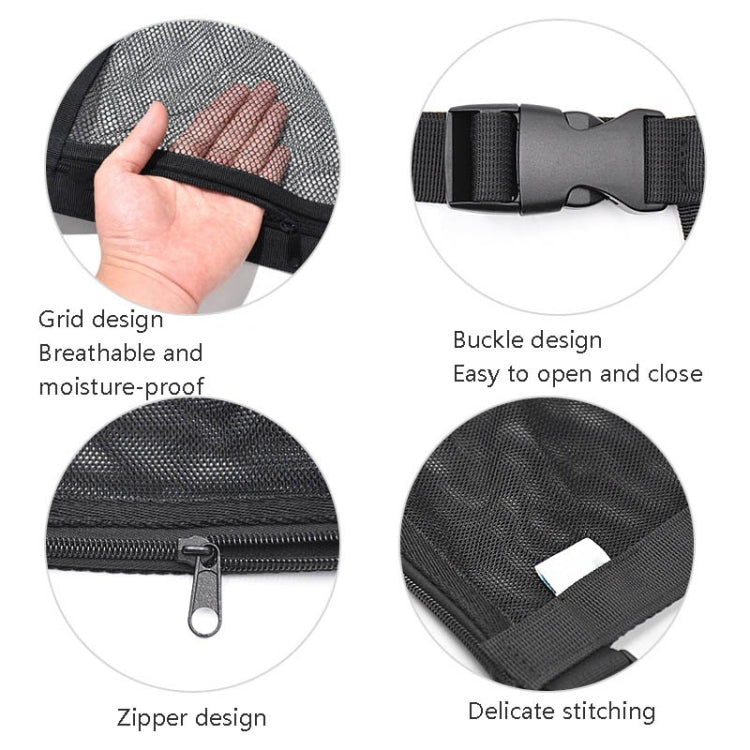 Car Storage Network Pocket Car Roof Seating Room Mesh Folding Hanging Bag, Style: Single Layer(Black) - free shipping - PMC TechLife - Order now!