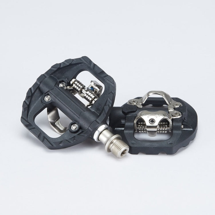 Bicycle Self-Locking Pedals Mountain Bike Locks Flat Pedals Dual-Purpose SPD Lock Pedals(Black) - Pedals by PMc TechLife | Online Shopping South Africa | PMc TechLife | Buy Now Pay Later Mobicred