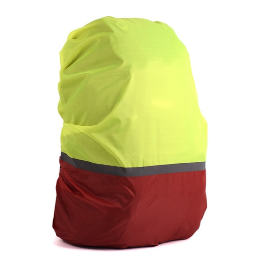 2 PCS Outdoor Mountaineering Color Matching Luminous Backpack Rain Cover, Size: L 45-55L(Red + Fluorescent Green) - Rain Cover Bags by PMC Jewellery | Online Shopping South Africa | PMC Jewellery | Buy Now Pay Later Mobicred