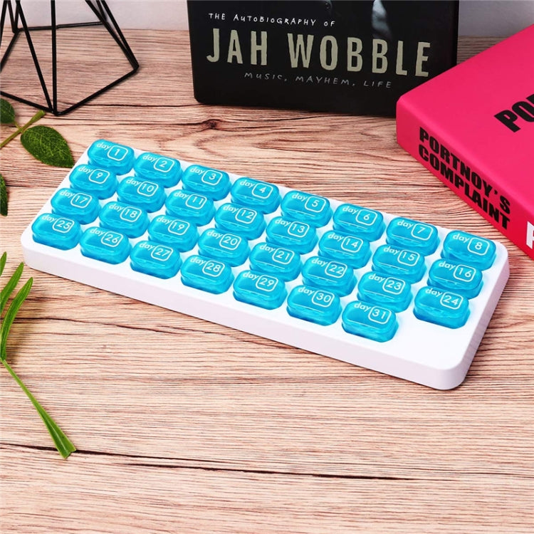 S-015 31 Grid Keyboard Type Plastic Pill Box(28.5x10.5x2.8cm) - free shipping - PMC TechLife - Order now!