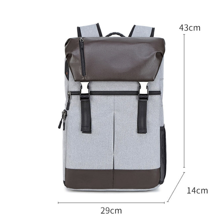 C3081 Camera  Computer Shoulder Digital Camera Bag Large Capacity Photography Backpack(Light Grey) - Backpack by PMC TechLife | Online Shopping South Africa | PMC TechLife | Buy Now Pay Later Mobicred