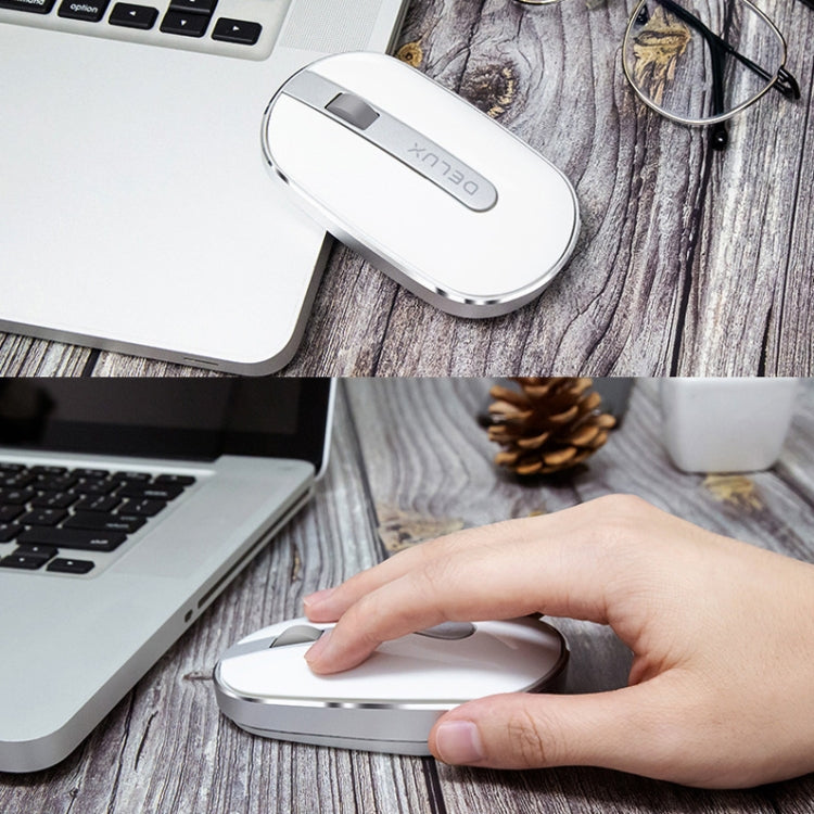 DELUX M326 4 Keys Wireless Silent Mouse Portable Laptop Mouse - Wireless Mice by DELUX | Online Shopping South Africa | PMC Jewellery | Buy Now Pay Later Mobicred