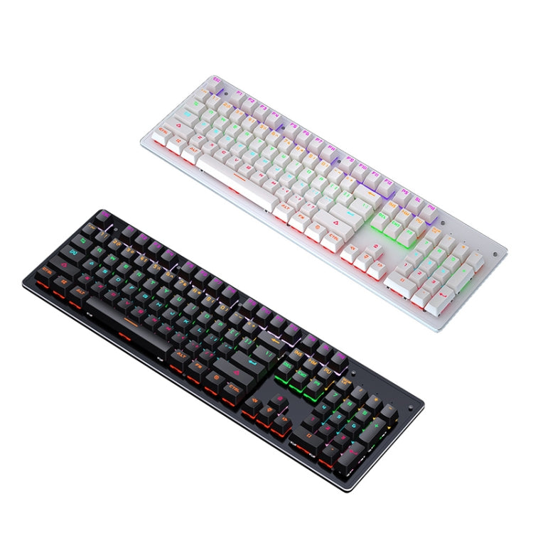 LEAVEN K880 104 Keys Gaming Green Axis Office Computer Wired Mechanical Keyboard, Cabel Length:1.6m(Black) - free shipping - PMC Jewellery - Order now!