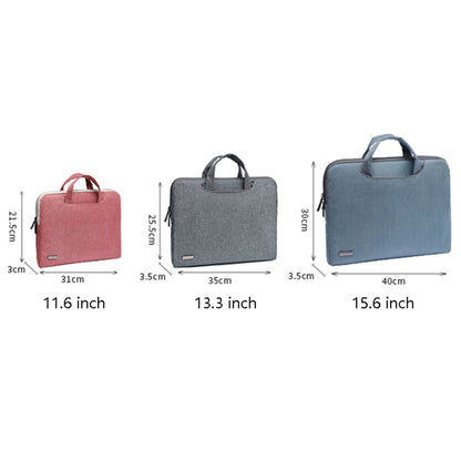 LiSEN LS-116 Simple Laptop Bag Business Laptop Liner Bag, Size: 11.6 inch(Canvas Colorful Leaves Blue) - Other by LiSEN | Online Shopping South Africa | PMC Jewellery | Buy Now Pay Later Mobicred