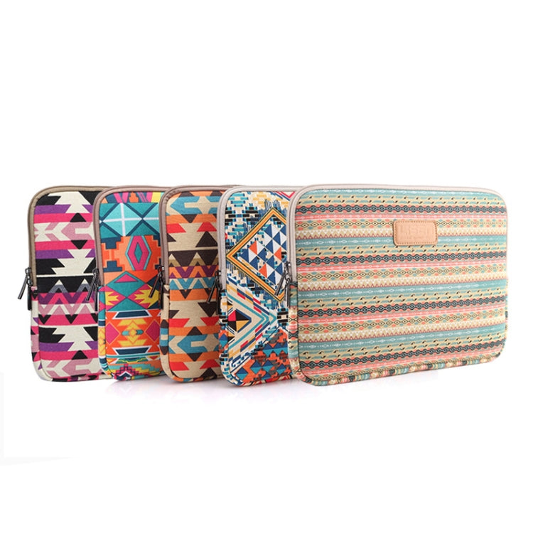 LiSEN LS-518 Lingge Pattern Laptop Computer Liner Bags, Size: 11.6 inch(Orange Pattern Geometry) - free shipping - PMC TechLife - Order now!