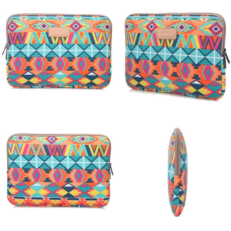 LiSEN LS-518 Lingge Pattern Laptop Computer Liner Bags, Size: 12 inch(Rose Red Pattern Geometry) - free shipping - PMC Jewellery - Order now!