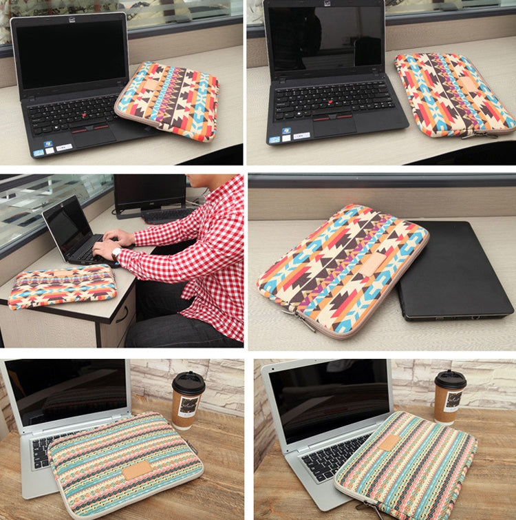 LiSEN LS-518 Lingge Pattern Laptop Computer Liner Bags, Size: 12 inch(Rose Red Pattern Geometry) - free shipping - PMC Jewellery - Order now!