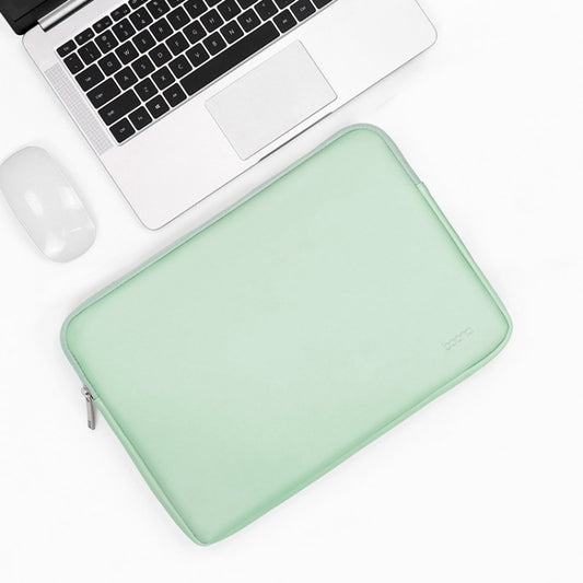 Baona BN-Q001 PU Leather Laptop Bag, Colour: Mint Green, Size: 16/17 inch - 15.6 - 17 inch by Baona | Online Shopping South Africa | PMC Jewellery | Buy Now Pay Later Mobicred